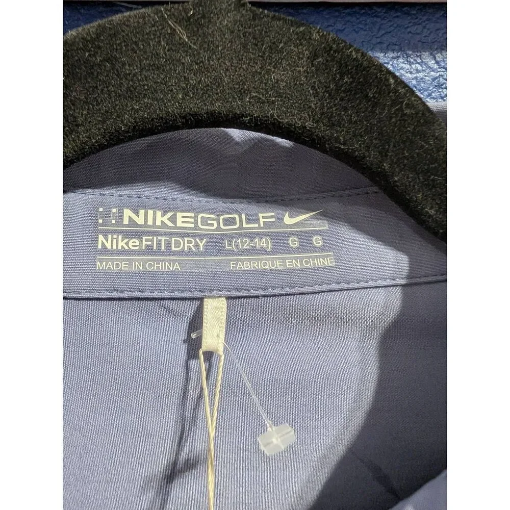 Nike Golf Fit-Dry Jacket Women’s Large Purple Pastel Full Zip Vintage BNWT